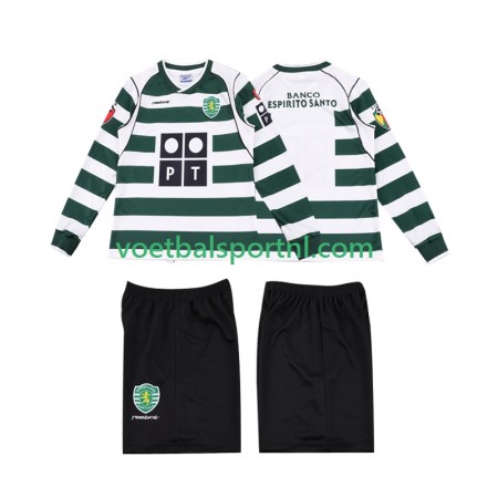 Sporting CP 2001 2003 Retro Thuis Shirt Kind L/S